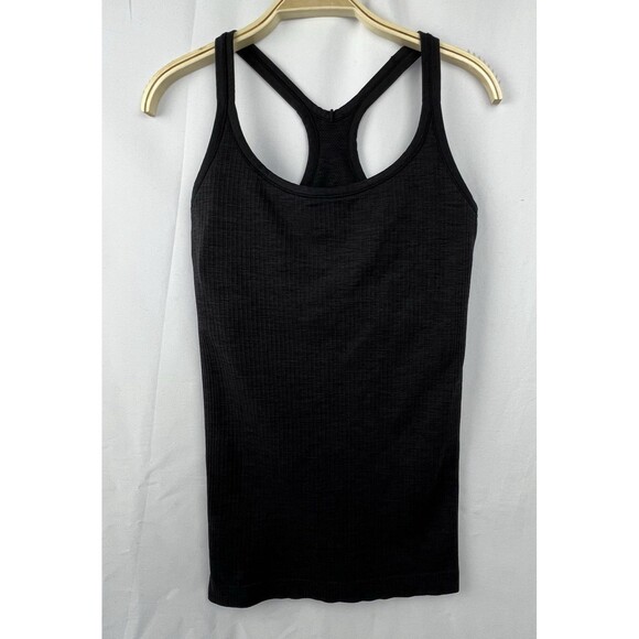 Lululemon Ebb to Street Tank Top Size 6 Light Support B/C Cup Black Yoga Workout - Picture 6 of 11